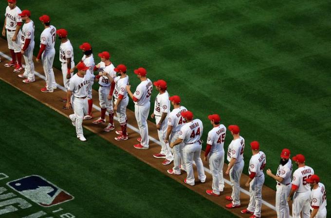 Los Angeles Angels of Anaheim vs. Oakland Athletics at Angel Stadium of Anaheim